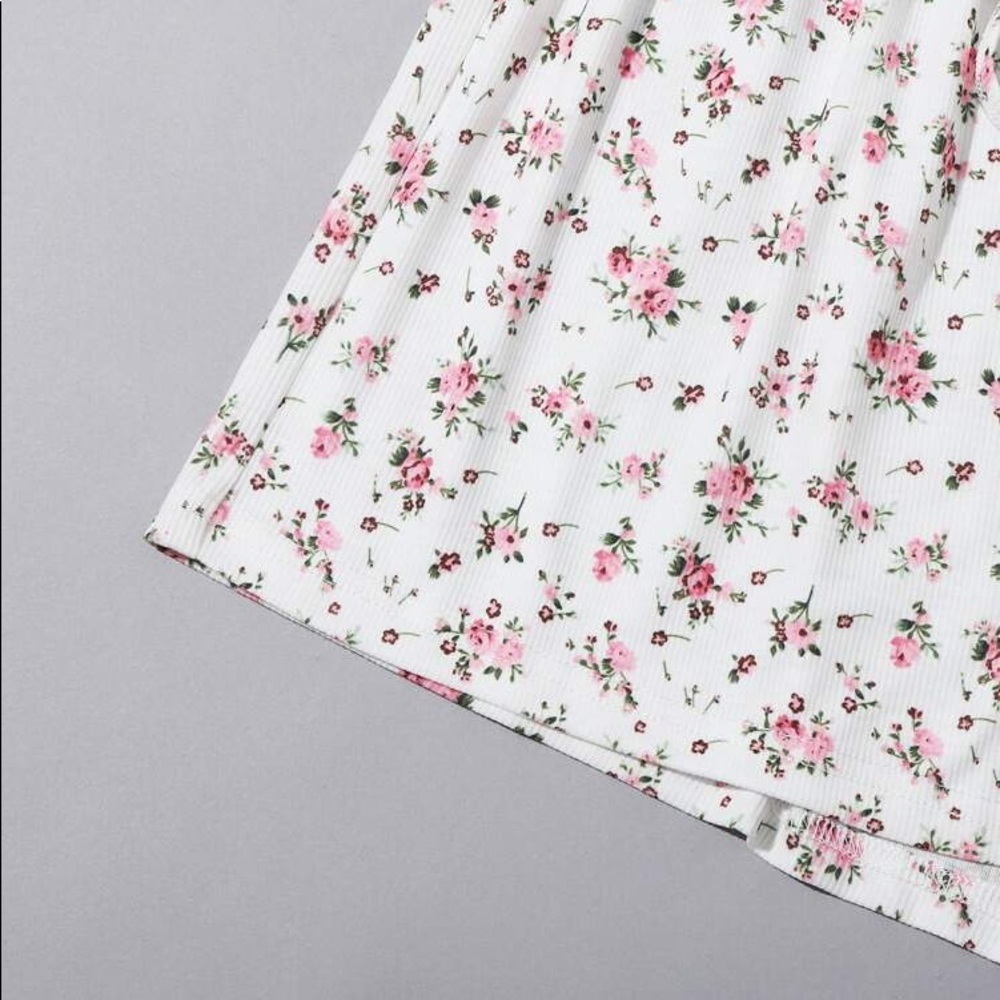 New Women’s Floral Pajama Sleep Shorts - Picture 5 of 6